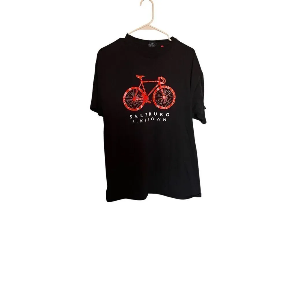 Fox Mens Black Short Sleeve Bicycle Riding Salzburg Bike-Town Shirt Size 2XL